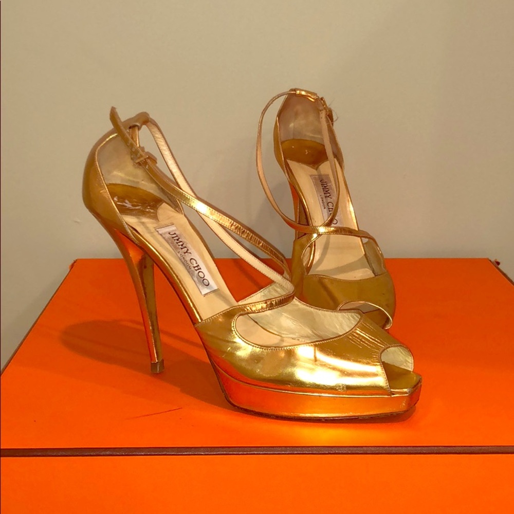 Jimmy Choo peep toe heels